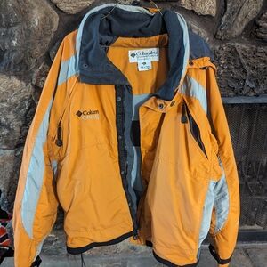 Columbia Challenge Series Hooded Lined Jacket/Coat Men's Size XL Orange